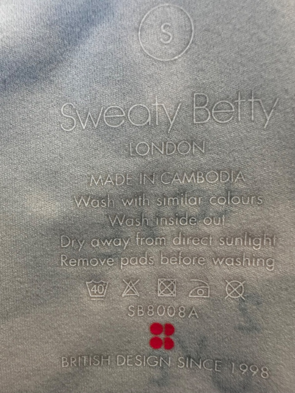 Sweaty Betty Love 2 Move Printed Racerback Sports Bra Small - Picture 4 of 5